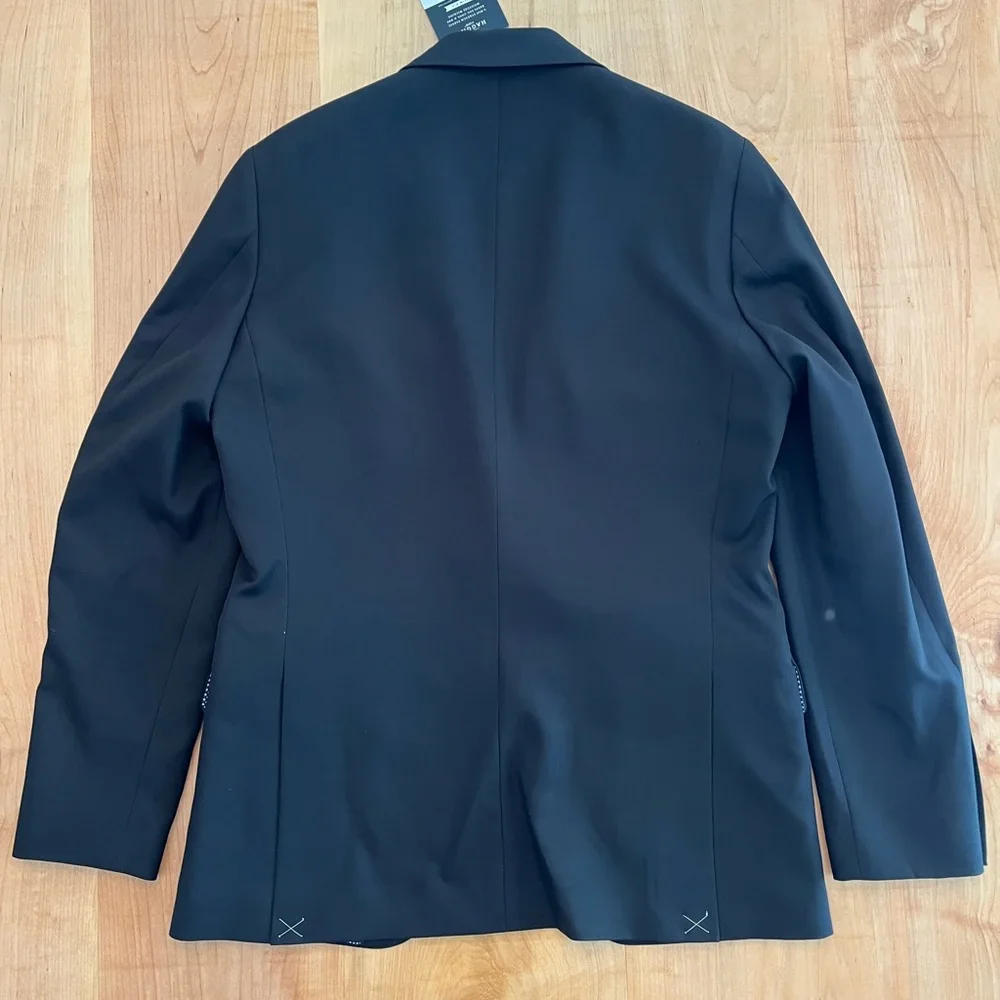 Haggar men's blazer black 36 regular slim fit lined nwt! - Picture 5 of 6